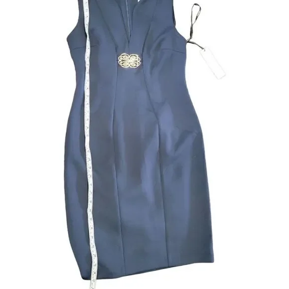 New Calvin Klein Women's Embellished Sheath Dress SZ 8 - Picture 6 of 7